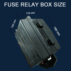 12V24VRelay Fuse Block With 10Pack 5Pin 30A Relays Slots 40 ATC/ATO Fuse Circuit Control Relay System Box 12 Volt Fuse Block  On/Off Switch Panel for Car SUV Truck