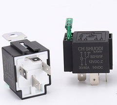 12V 40A 4-pin/5-pin H-type/Z-type Automotive Relay Circuit Breaker with 30A Fuse Block