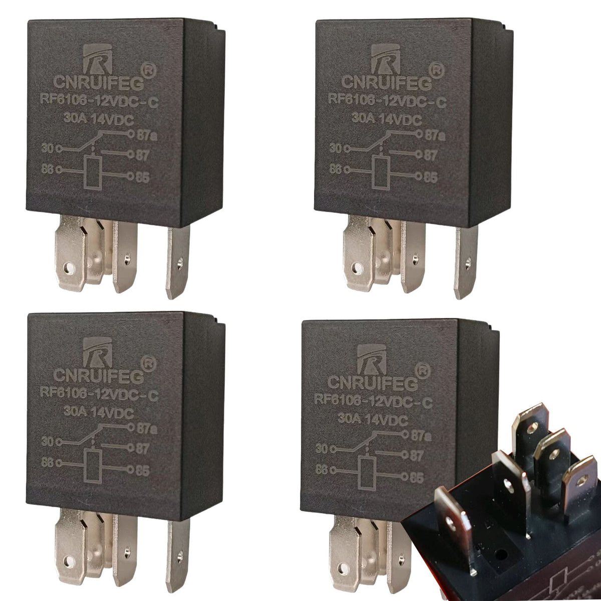 30A Car relay DC12V 5 pins 30A DC12V  auto relay