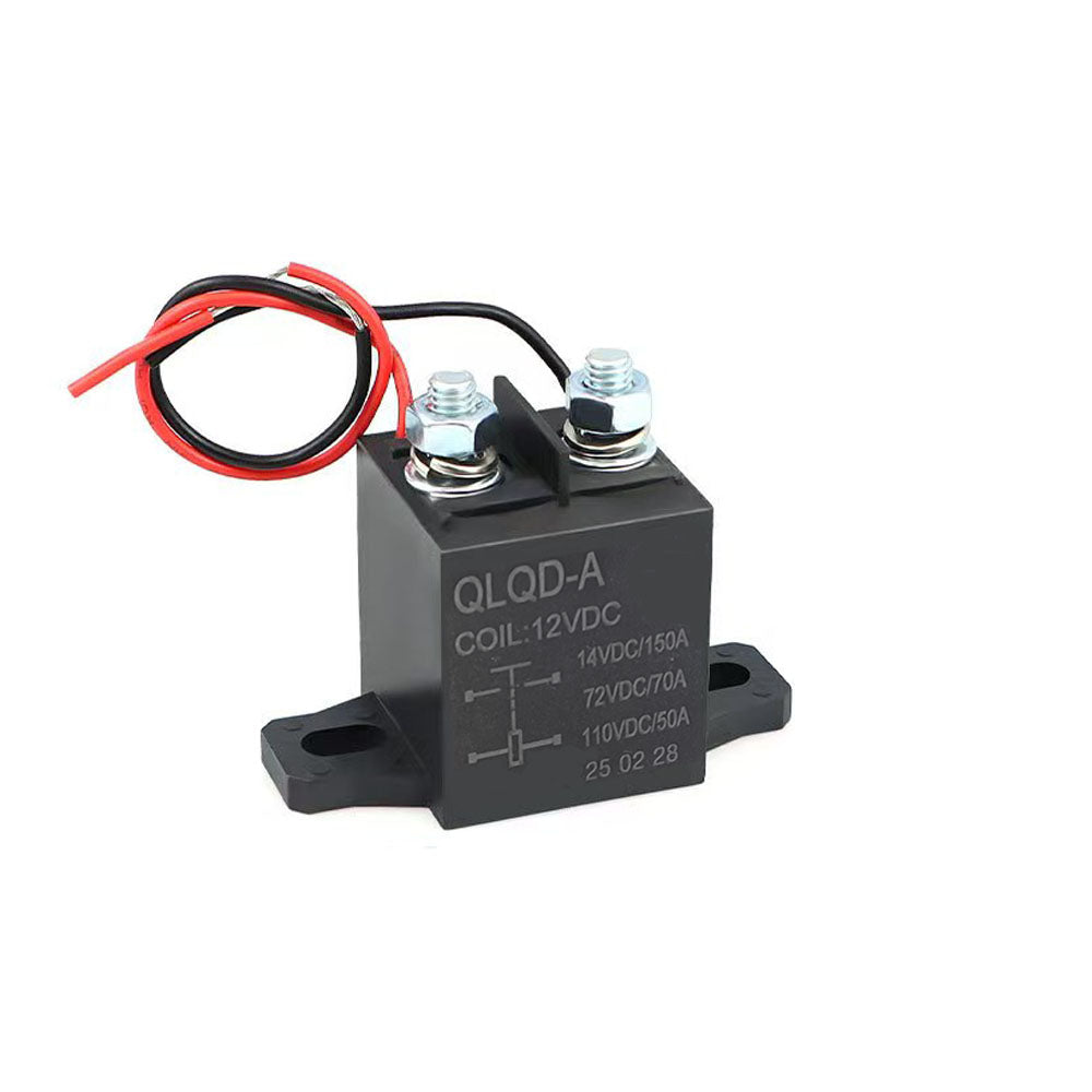150A Strong Magnetic arc extinguishing Automotive DC high Voltage electromagnetic Relay DC12V24V48V60V72V Motor Load 150A contac(E150-36V)