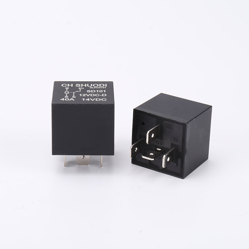 Automotive Small General Purpose Relay 12 V 40A 4PIN D-type Miniature Relay Violet