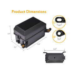 12 Volt Fuse Relay Block With 5Pack 5Pin JD1914  Relays 4pin RTT7121 Relay Slots  6 ATC/ATO Fuse Holders Relay Box With Harness Automotive fuse Block With Pre-Wired  Fuse Box 12V Relay Kit Fuse Block