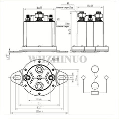 12V-110V 684-2451-212-09 684-2441-212-09 250A DC Contactor, Forklift oil pump DC contactor Power for the car fuel pump switch