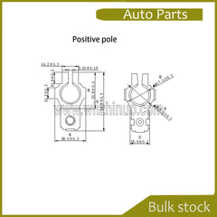 Automotive battery terminals Clamps Compatable for Toyota Nissan Positive negative battery post 90982-05035 90982-06022 top post Car battery terminal connectors 24340-7f000 battery terminal adapter