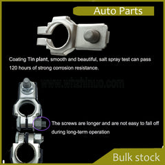 Automotive battery terminals Clamps Compatable for Toyota Nissan Positive negative battery post 90982-05035 90982-06022 top post Car battery terminal connectors 24340-7f000 battery terminal adapter