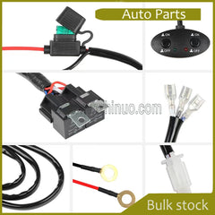 12V 40A Car Lighting Harness Switching Fuse Relay Car relay harness kit for LED strips Car Lights Ignition 12V 40A Relay Switch Fuse Car Lights Ignition LED with Relay Ignition Kit